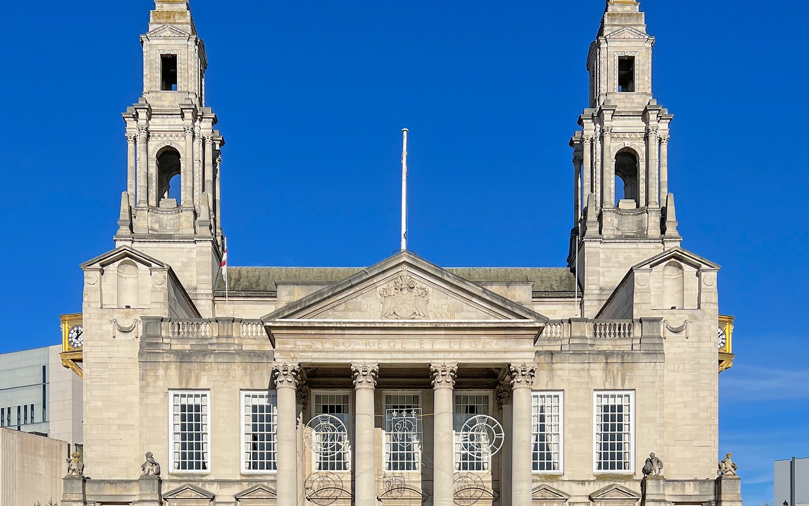 Leeds Civic Hall and its twin towers